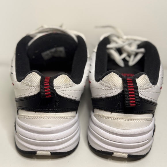 Nike Air Monarch IV White Black Red Sneakers Size M9W/W10.5W - Picture 8 of 11
